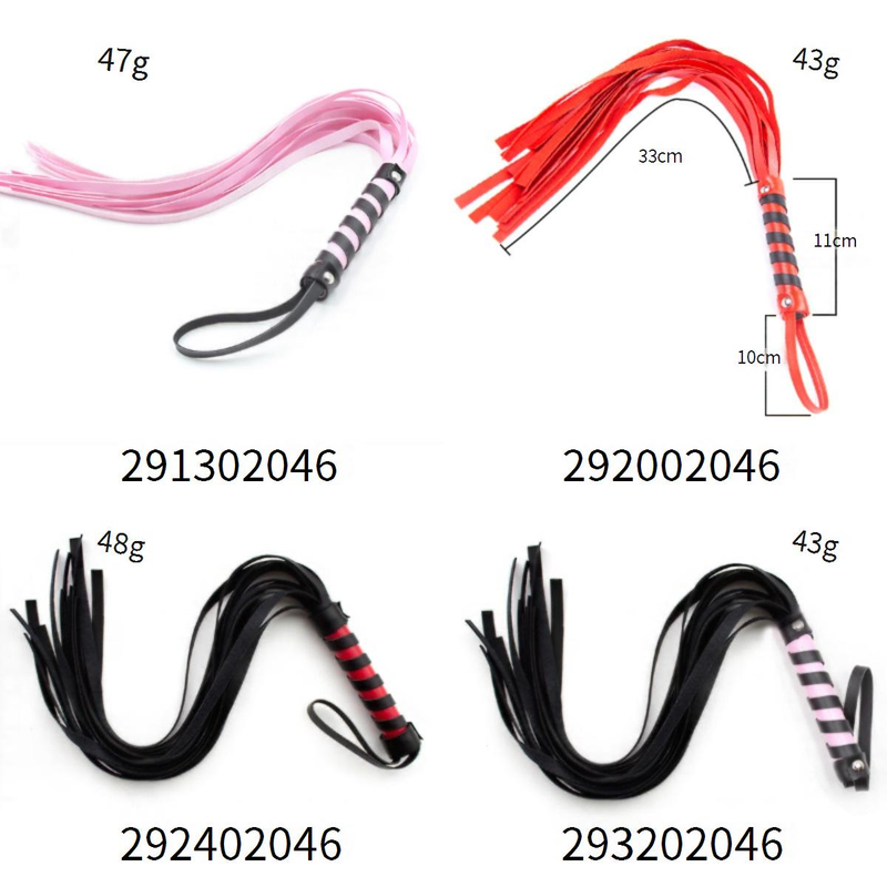 Prodotti sessuali Frustate Bondage Addestramento Schiava Femmina Frusta Coppia Giocattoli sessuali Passione Giocattoli sessuali Frusta SM Strumento_voghion.com