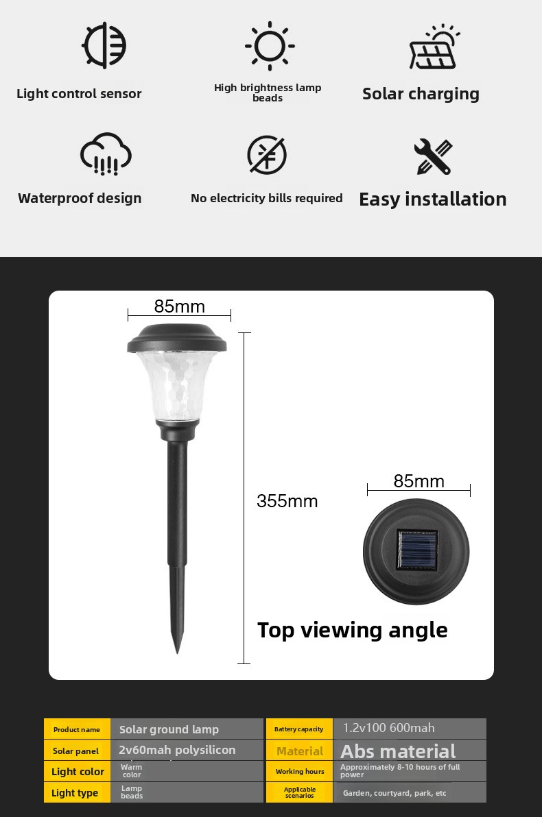 Luci solari a LED da giardino a forma di fiore – Illuminazione a punta impermeabile per esterni per vialetti, prati e decorazioni (bianco caldo e accensione/spegnimento manuale con cambio colore, IP65)_voghion.com
