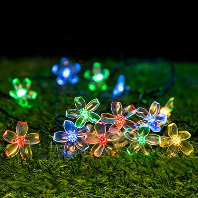 Kersenbloesem LED-lichtsnoer met batterij/USB-voeding - 3M 20LED's waterdichte binnenverlichting voor slaapkamer, kerst, feestdecoratie_voghion.com