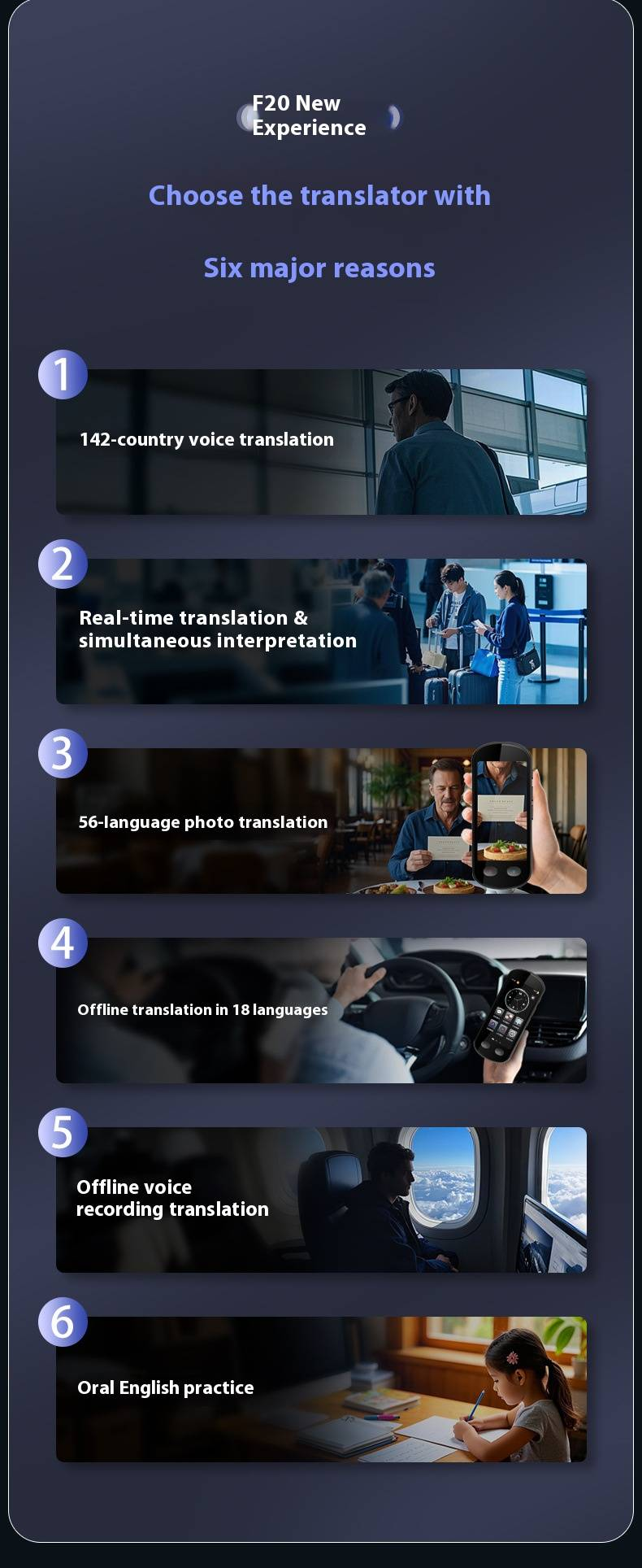 AI-conferentievertaalapparaat - meertalige offline directe spraakvertaler voor zakenreizen en taalonderwijs_voghion.com