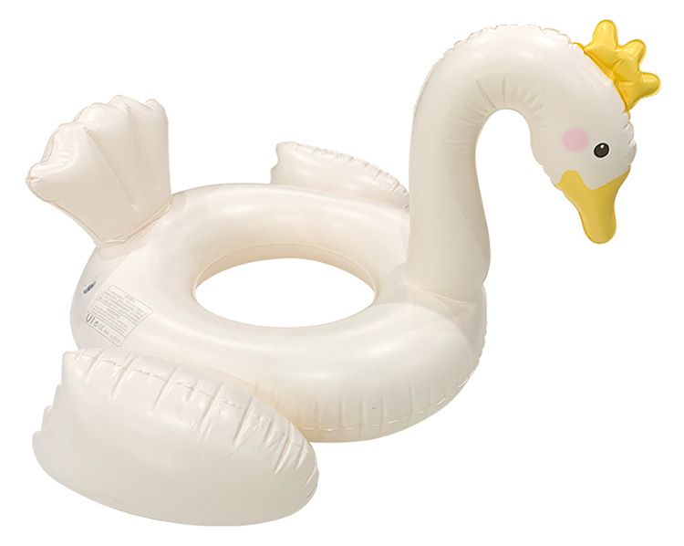 Swan-Shaped Pool Float - Eco-Friendly Thickened PVC Inflatable Swim Ring (Non-Toxic Anti-Burst Design Max 220lbs Summer Outdoor Water Play)_voghion.com