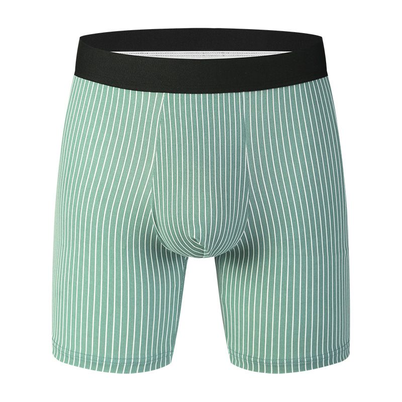 Lenjerie intimă pentru bărbați, boxeri lungi pentru bărbați, pantaloni scurți boxer, dungi, stil nou la modă_voghion.com