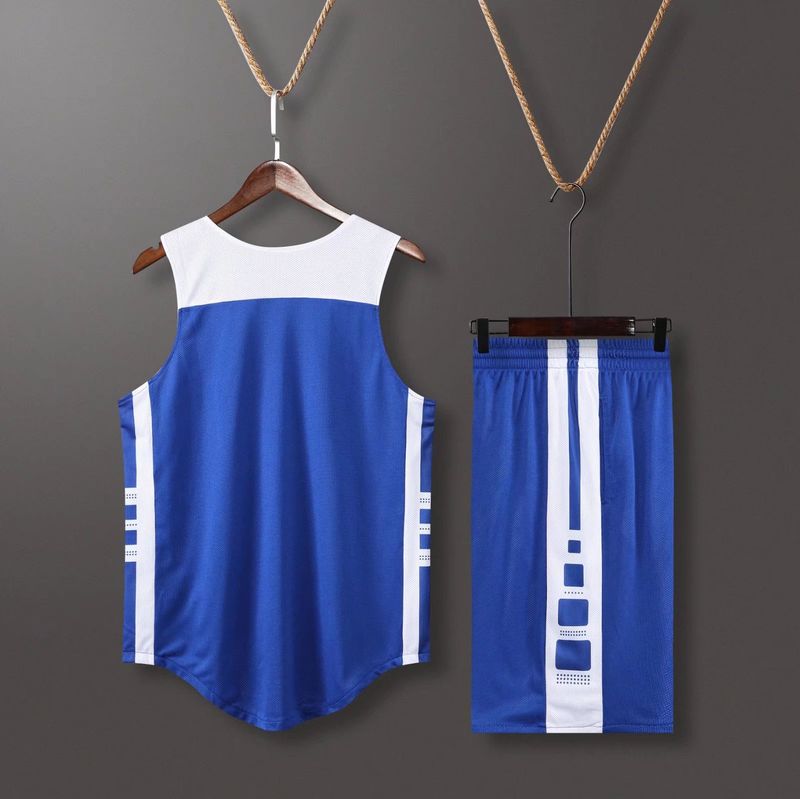 Double sided basketball suit, men's game sports team adult training uniform, printed vest, double-sided jersey_voghion.com