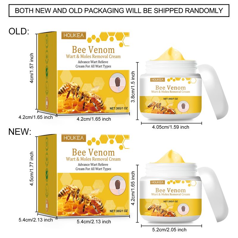 HOUKEA Crème nourrissante pour la peau au venin d'abeille, formule douce, lubrifiante et douce_voghion.com