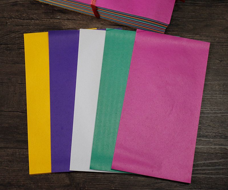Double-Sided Single-Sided Cloth For Zhongyuan Festival July Half Burning Supplies Five-Color Paper Small Sheets_voghion.com
