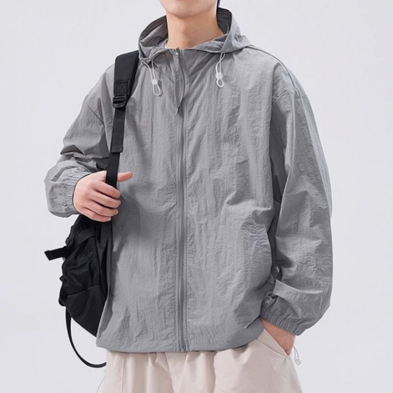 Unschlagbare Qualität Outdoor Ice Silk Leichte Sonnenschutzjacke mit Kapuze für Männer und Frauen Angeljacke, Sommer UV-beständig und transparent_voghion.com