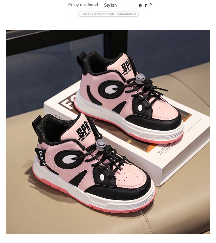 Sneakers alte, Scarpe bianche piccole, Scarpe casual, Scarpe per bambini e bambine, Scarpe alla moda per bambini grandi, Quattro stagioni_voghion.com