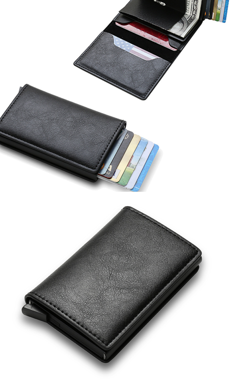 Rfid süsinikkiust meeste rahakott kaardihoidja meeste rahakott lühike väliskaubanduse multifunktsionaalne rahakott rahakott meeste rahakott_voghion.com