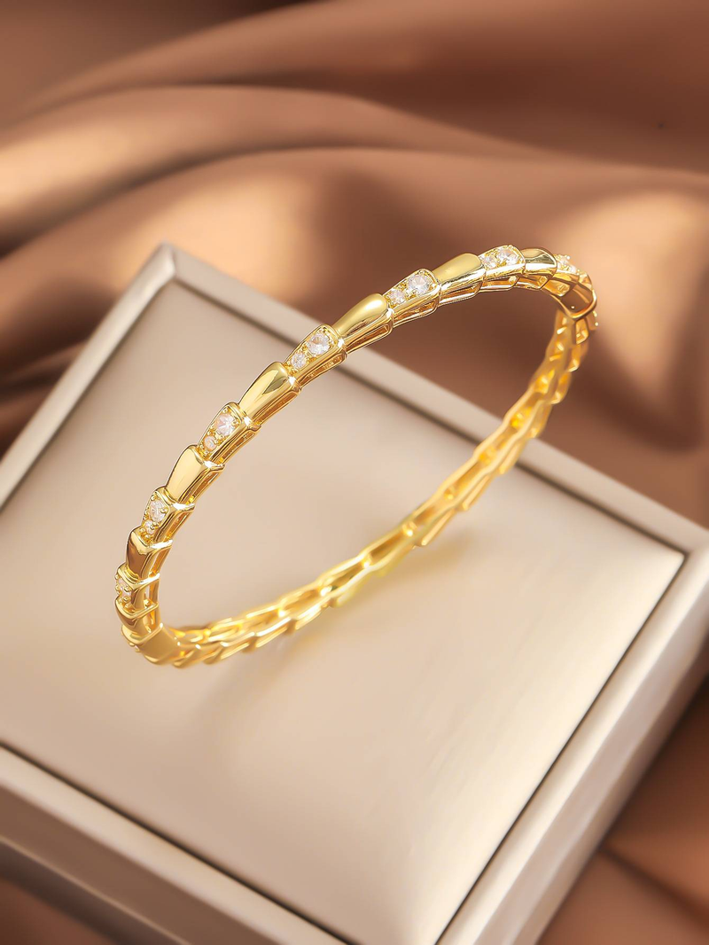Hot Sale In The Middle East! Copper Plated Real Gold Bracelet, Niche Design, Fashionable And Versatile_voghion.com