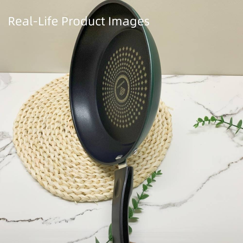 26cm Cast Iron Non Stick Frying Pan, Easy Clean Reduced Smoke Skillet, No Burn Food Release, Heavy Gauge Base Fast Even Heat, Gas And Induction Hob_voghion.com