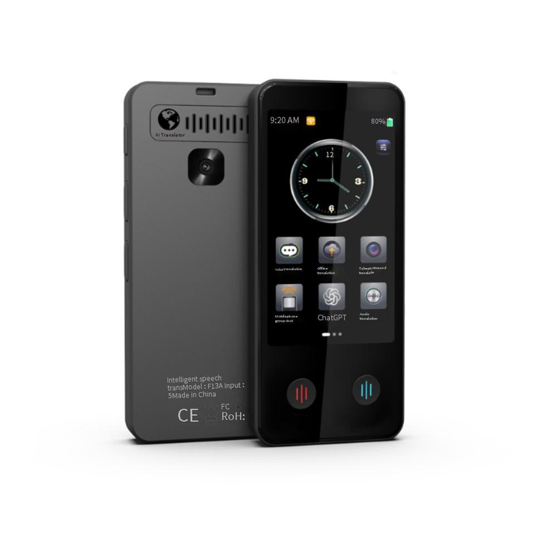 F13A Smart Language Translator Device - Offline Voice Translation For 60+ Languages, Compact & Portable For Travel, Business_voghion.com