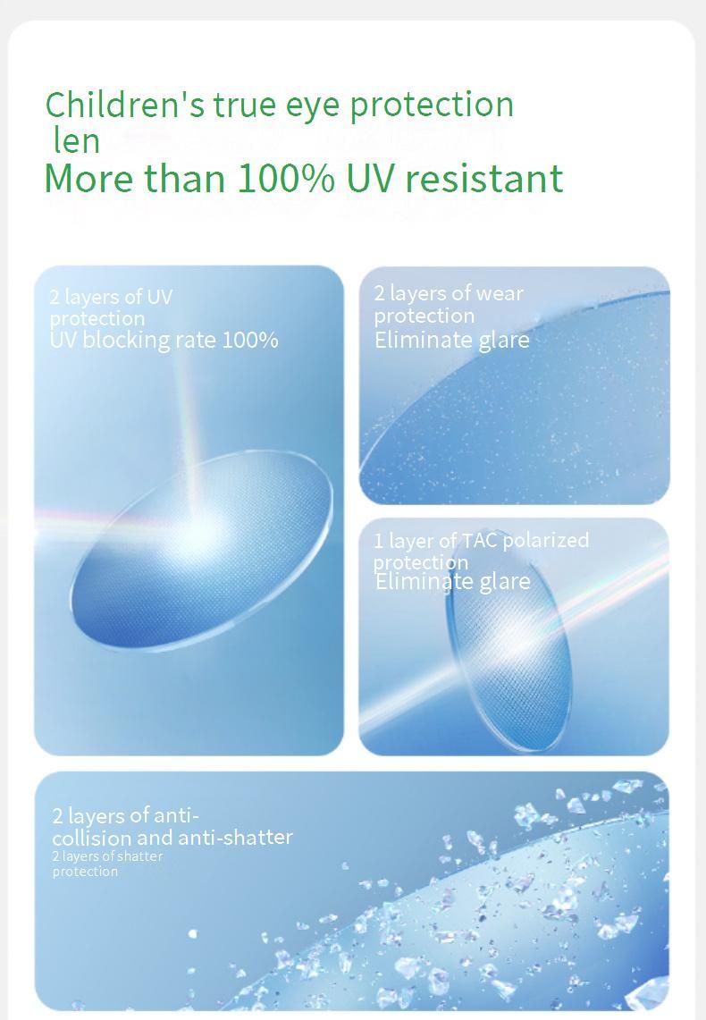 Kids Polarized Sunglasses – 100% UV Protection & Shatterproof TPEE Frame (White/Gray/Silver) – Stylish Unisex Design For Sports & Outdoor Play_voghion.com