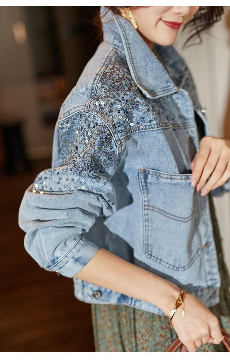 Chaqueta vaquera para mujer Chaquetas para mujer Abrigos vaqueros Chaqueta vaquera para mujer Chaqueta vaquera para mujer Abrigo de mujer Nuevo en_voghion.com