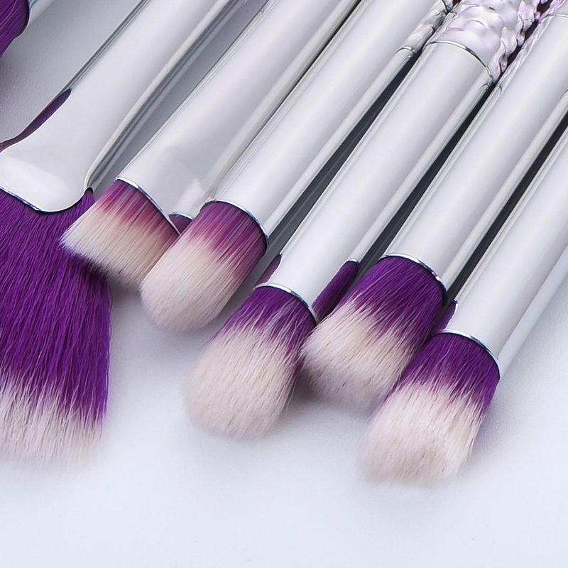 10-teiliges Make-up-Pinsel-Set, Make-up-Tools, Meerjungfrau-Mais, sechsseitiges Gewinde, GUJHUI_voghion.com