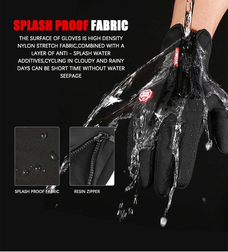 Gants d'hiver chauds pour hommes et femmes, écran tactile, sports de plein air, pêche, anti-éclaboussures, ski, cyclisme, snowboard, gants antidérapants à fermeture éclair_voghion.com