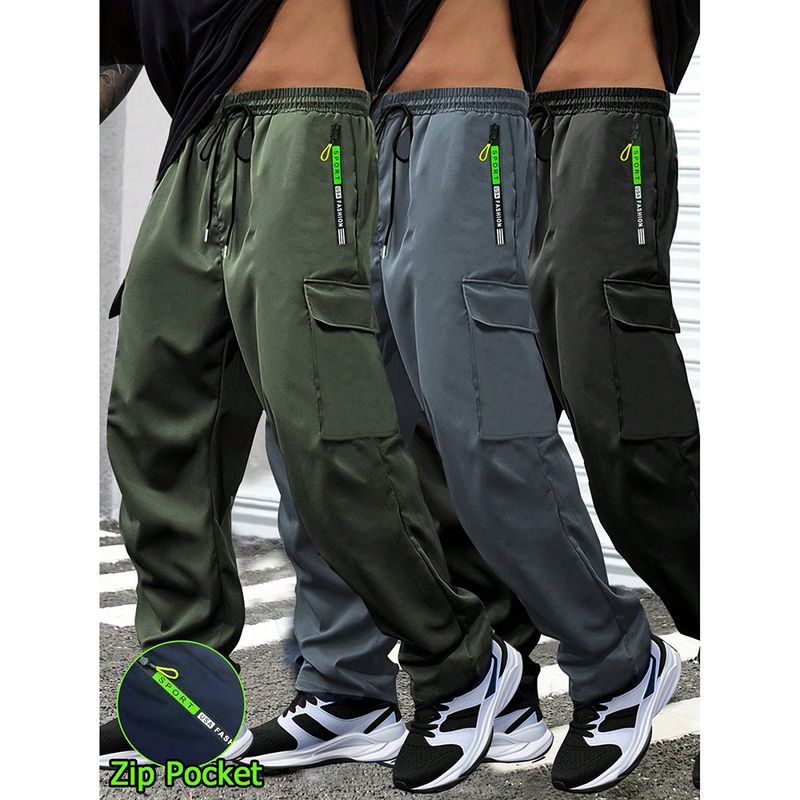 Herren Loose Fit Casual Arbeitshose – Trendy Straight Leg Hose in Schwarz, Tibetblau, Armeegrün & Dunkelgrau (S-XXXL_voghion.com