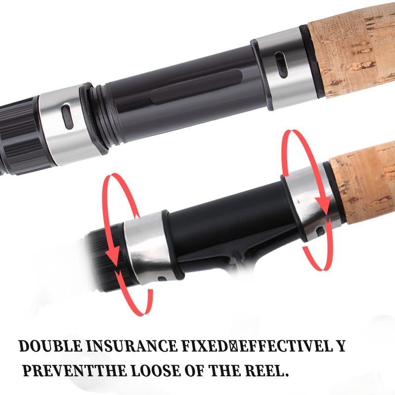 2.1m Telescopic Lure Full Sea Wooden Handle Rod Set Fishing Gear_voghion.com