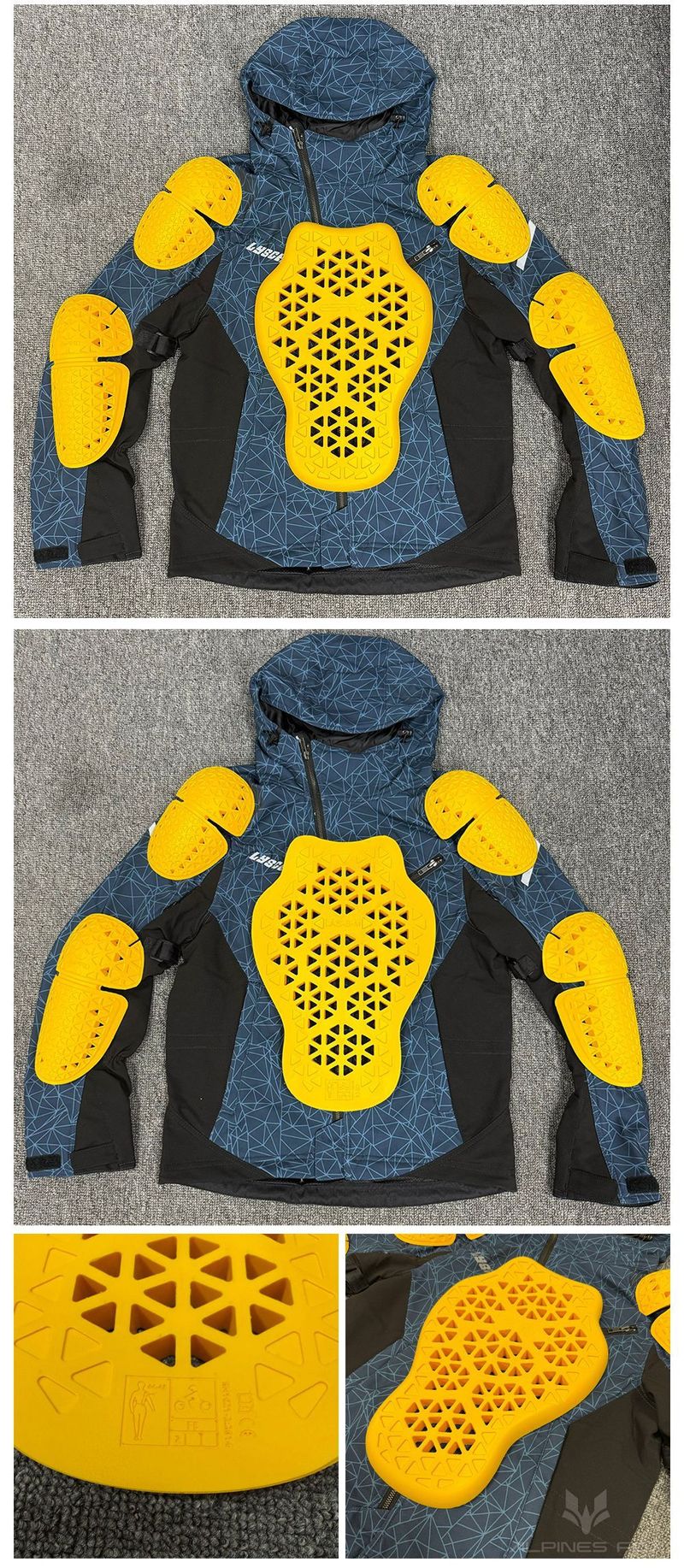 Costum pentru motocicletă detașabil de nivel CE2 cu rebound lent, cu impact încorporat în spate, umăr, cot P și genunchi_voghion.com