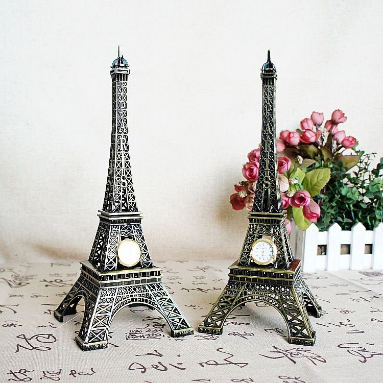 Envoyez une boîte de véritables souvenirs de voyage français en métal, modèle de la Tour Eiffel, ornements pour lui offrir de nombreuses tailles_voghion.com
