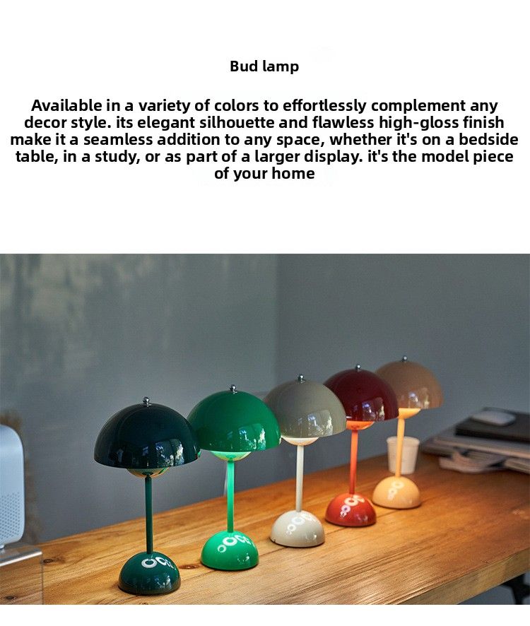 2024 Neue dänische Knospe im amerikanischen Stil, wiederaufladbare Touch-Nordische dekorative Tischlampe_voghion.com