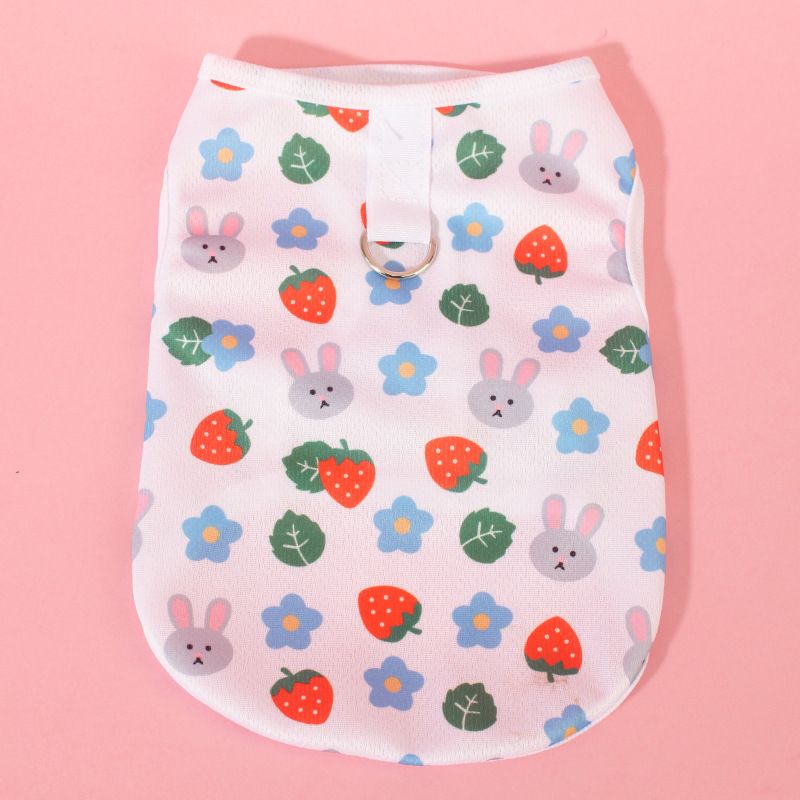 Pet Clothes For Small And Medium Teddy Bichon Dogs Summer Duck T Cat Vest Breathable Non-Stick Hair_voghion.com