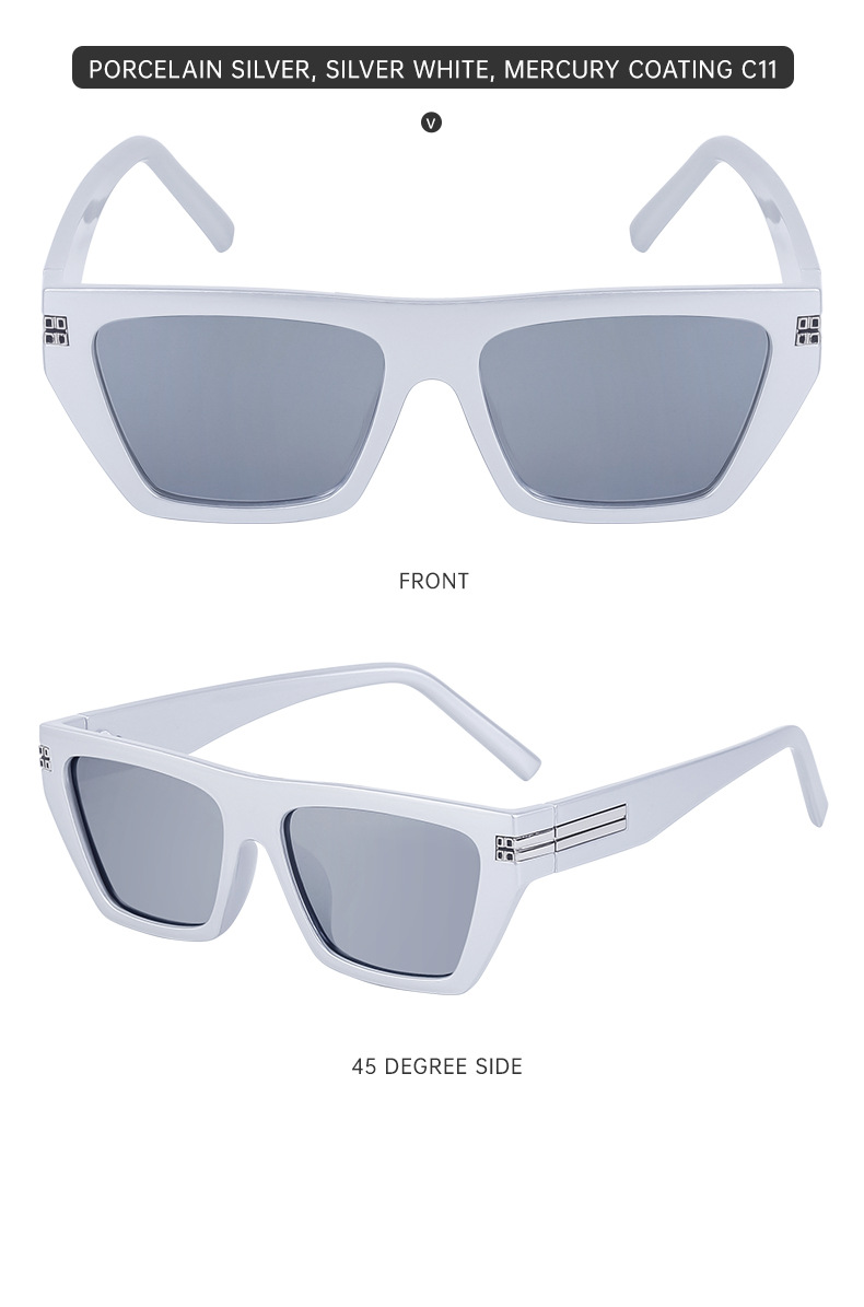 2023 New European and American Square Frame Sunglasses Men's Trendy Outdoor Cycling Small Frame Sunglasses Cross-Border Glasses Wholesale_voghion.com