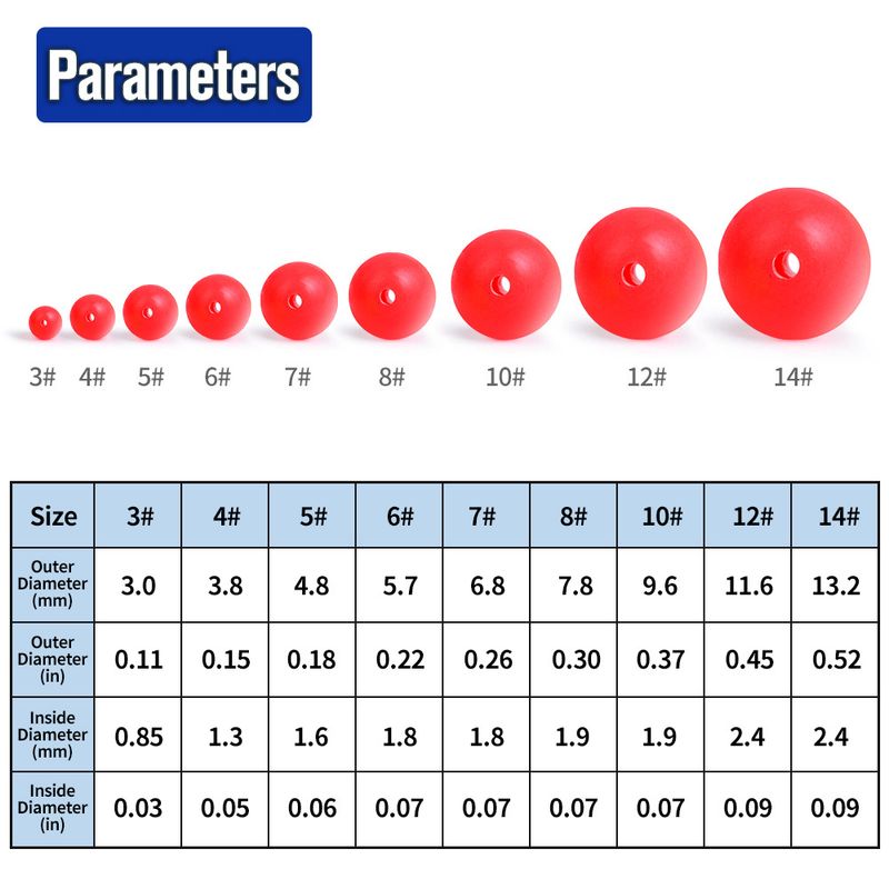 Świecąca okrągła perła nocna do połowu ryb morskich, kosmiczne fasolki, stop, plastikowe fluorescencyjne koraliki, akcesoria, 1000 sztuk/worek_voghion.com