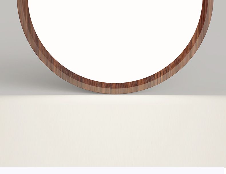 Lampada da soffitto rettangolare ultrasottile per camera da letto e soggiorno in stile vintage, colore noce di alta qualità, Zhongshan Lighting_voghion.com