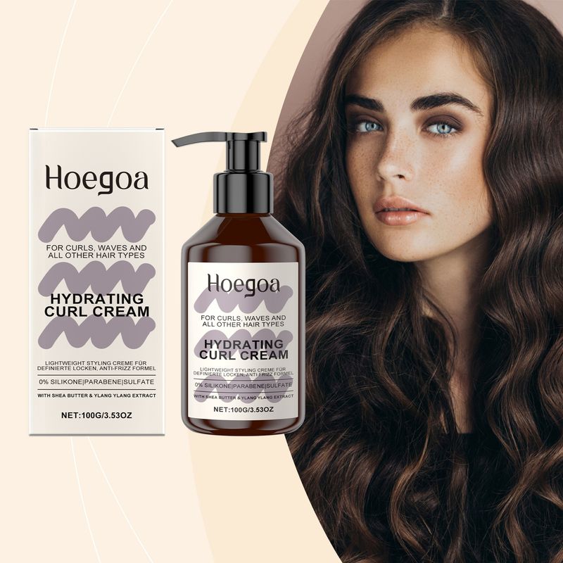 HOEGOA Moisturizing Curl Gentle Nourishing Smooth Styling For Voluminous Hair Elasticizer_voghion.com