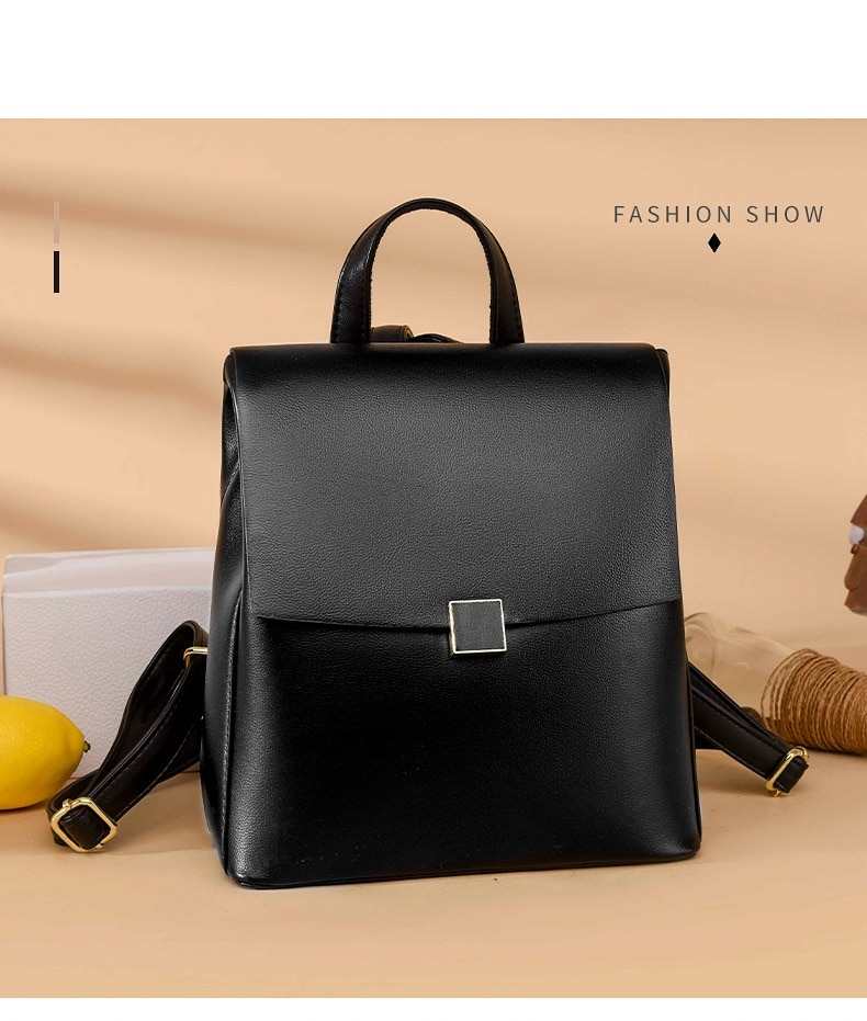 New Leather Backpack Women's Versatile Backpack Travel Leisure Soft Leather Women's Backpack Selection_voghion.com
