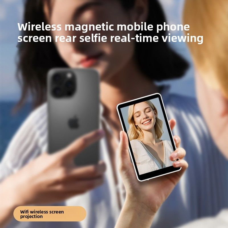 Mirroring Device Outdoor Bluetooth Selfie Display Wireless Live Streaming Rear Monitoring Mobile Phone Screen_voghion.com