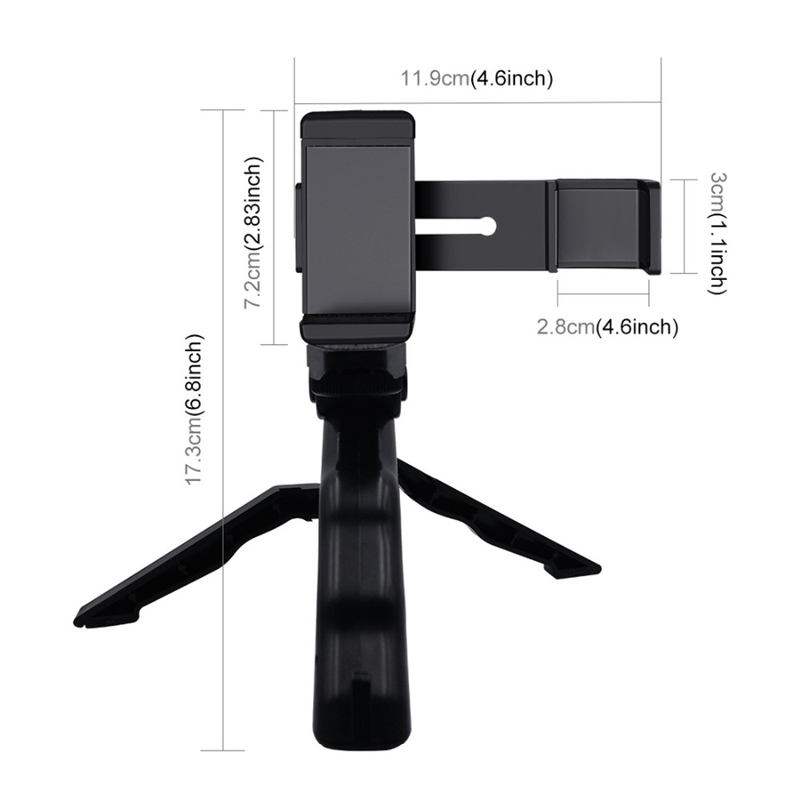 Mini Table Tripod For Smartphone Clip Holder For IPhone Xiaomi Huawei Mobile Phone Vlog Video Foldable Pocket Tripod Mount Stand_voghion.com
