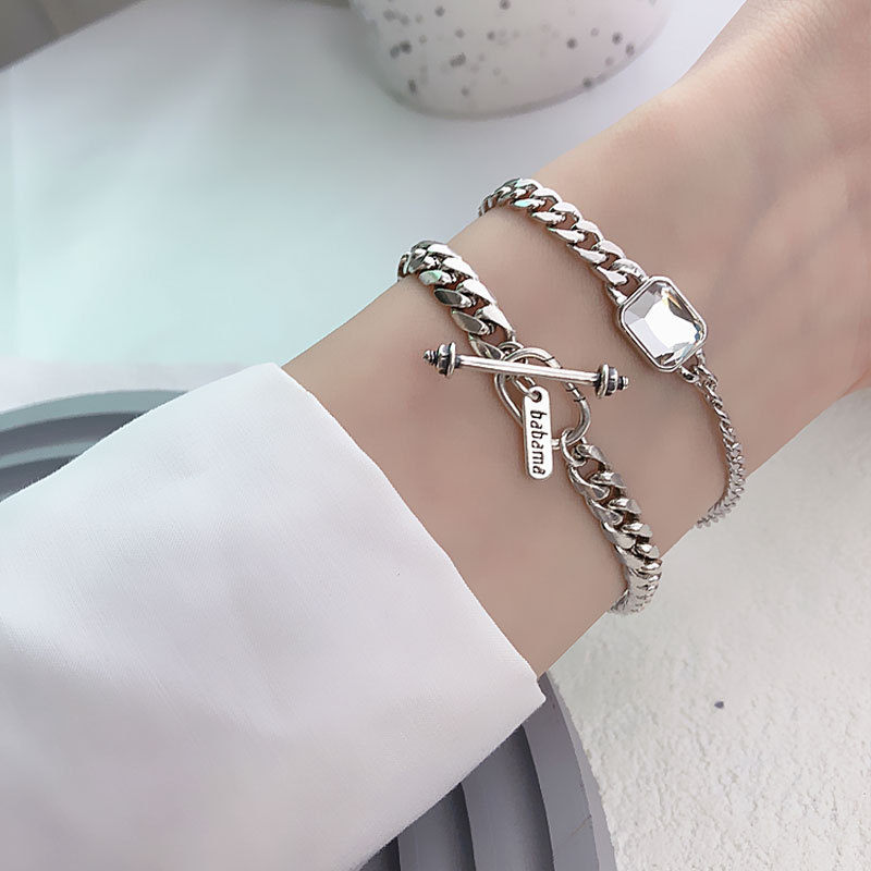 Sterling Venus Sier Armband Vrouwelijke Persoonlijkheid Mode Tankketen Eenvoudig Nicheontwerp Wild Hip Hop Retro_voghion.com