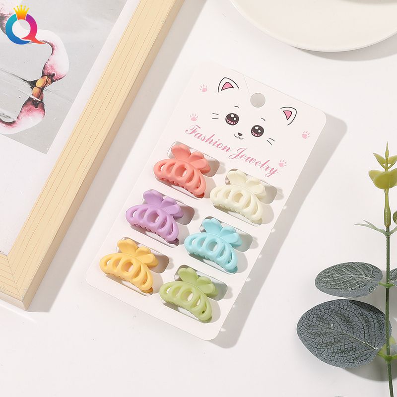 Mini-Haarspangen-Set – 6-teiliges Haarklammer-Set in matten Pastellfarben für Damen (klein, rutschfest, vielseitig für Ponyfrisuren und Hochsteckfrisuren)_voghion.com