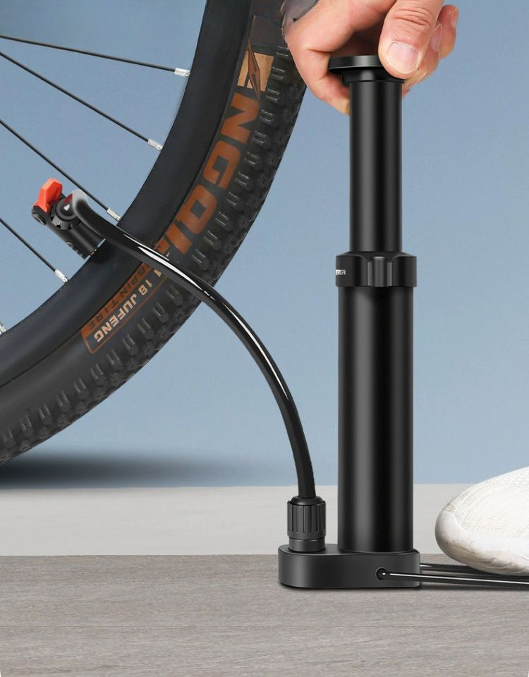 Mountain Road Elektro-Fahrrad Tragbare Haushalts-Universal-Hochdruck-Inflator-Schlauchpumpe Einfache Basketball_voghion.com