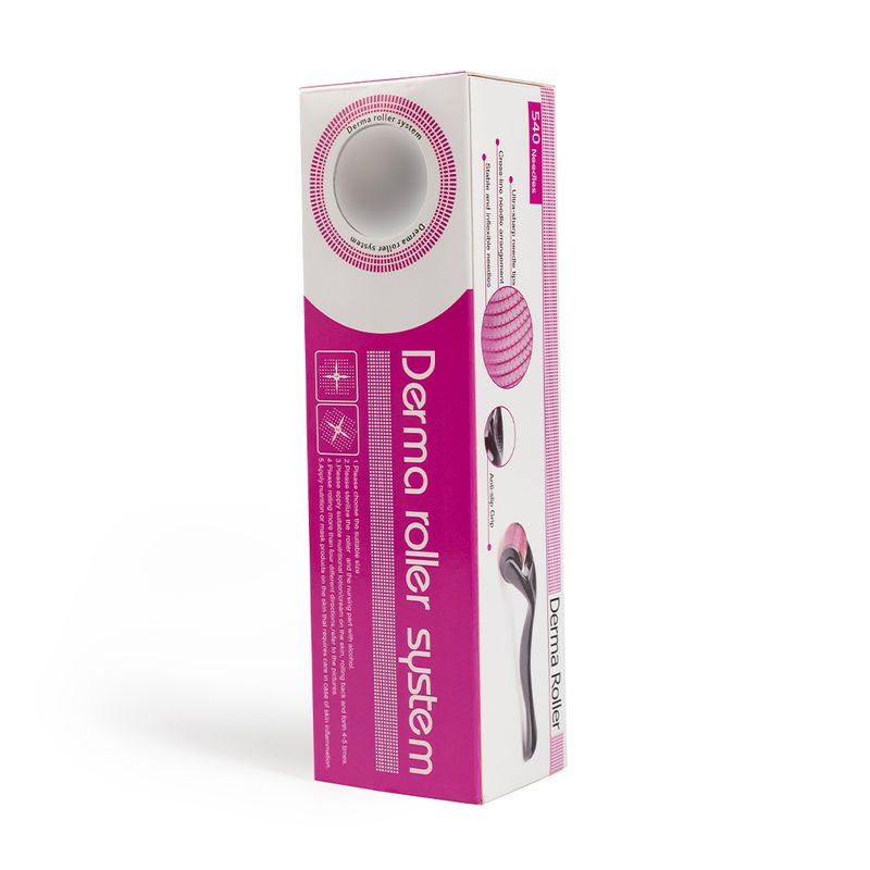 Dr. Pen Gold Derma Roller cu 540 de microace de titan pentru față și corp Rolă de barbă pentru păr și barbă_voghion.com
