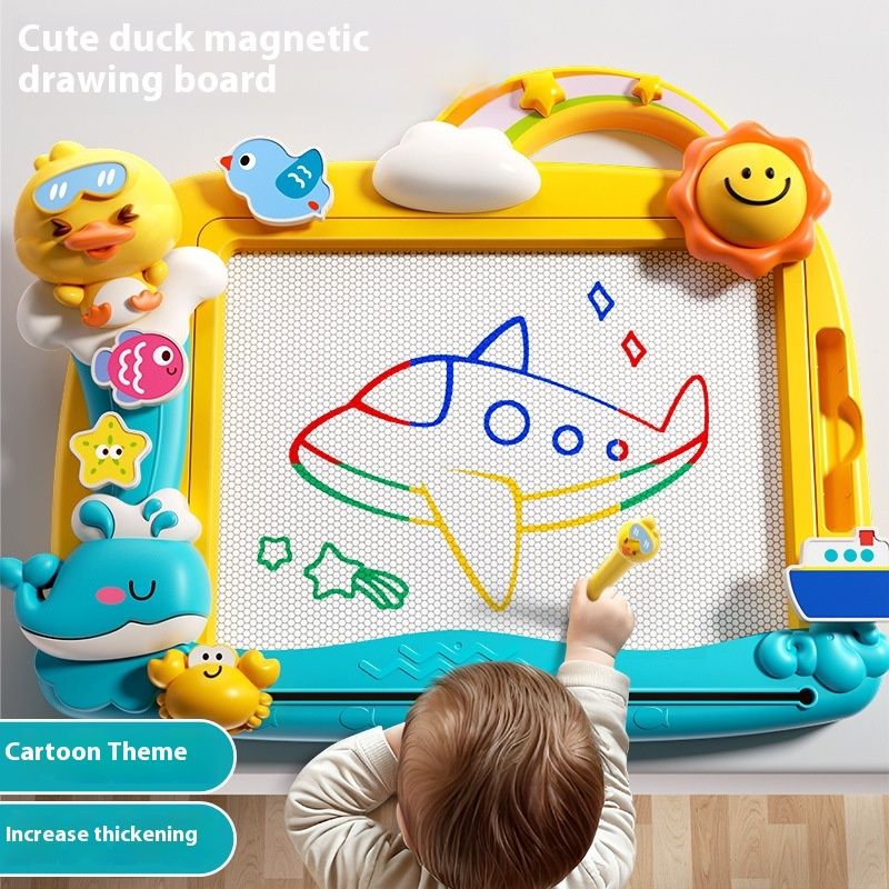 Kinderspielzeug Graffiti Baby Schreibtafel magnetische Farbzeichnung Ständer Geburtstagsgeschenk_voghion.com