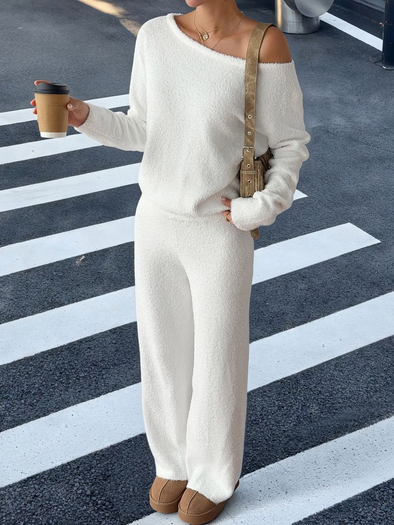 Diyun Casual Sports Langarm Pullover und Hose Set Damenbekleidung 2025 Herbst Winter_voghion.com