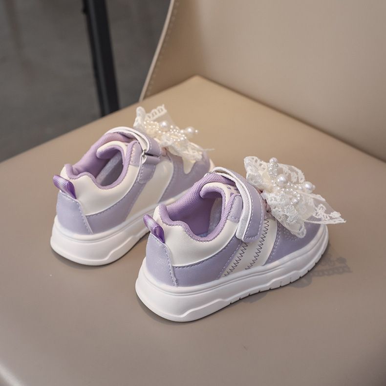 SHLIANG Mädchen Prinzessin Schuhe Rosa Niedliche Turnschuhe Schleife Weiche Sohle Kleinkind Schuhe Mode Bequeme Alltagskleidung Kinderschuhe Y0680_voghion.com