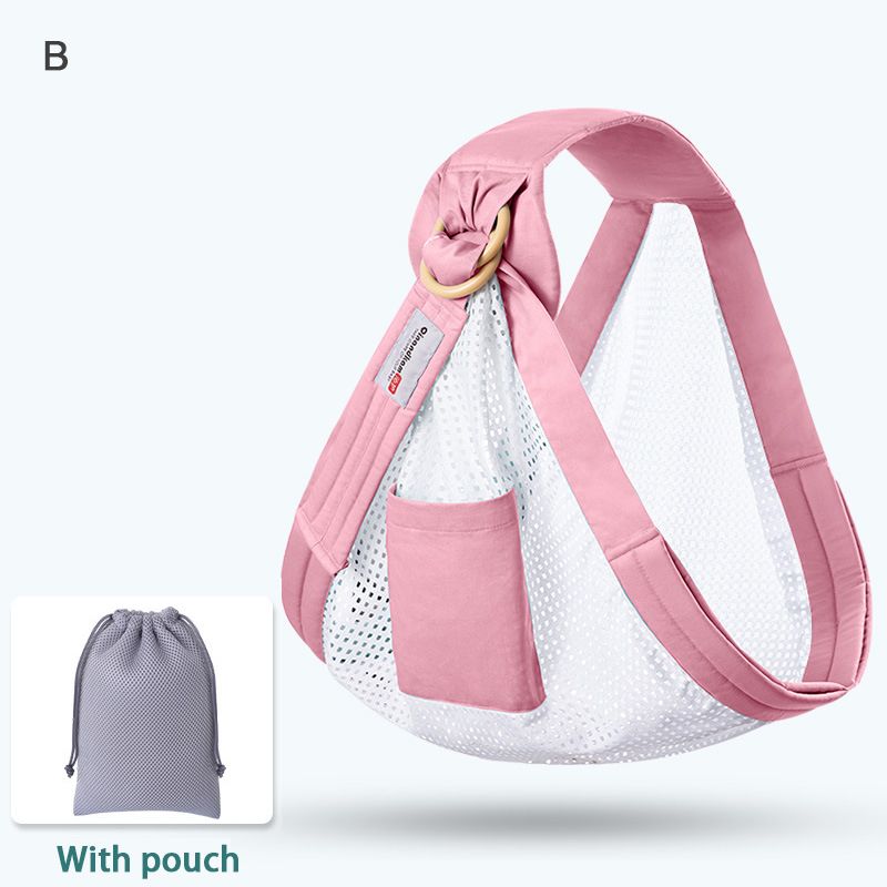 Babytragetuch für Neugeborene, doppelt verwendbar, Stilltuch, Netzstoff, Stilltragen bis zu 59 kg (0–36 M)_voghion.com