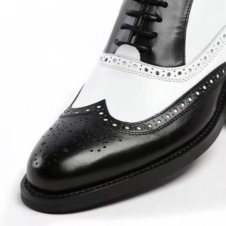 Vīriešu Brogue apavi Vīriešu Oksfordas formāli Brogue mežģīņu āda _voghion.com