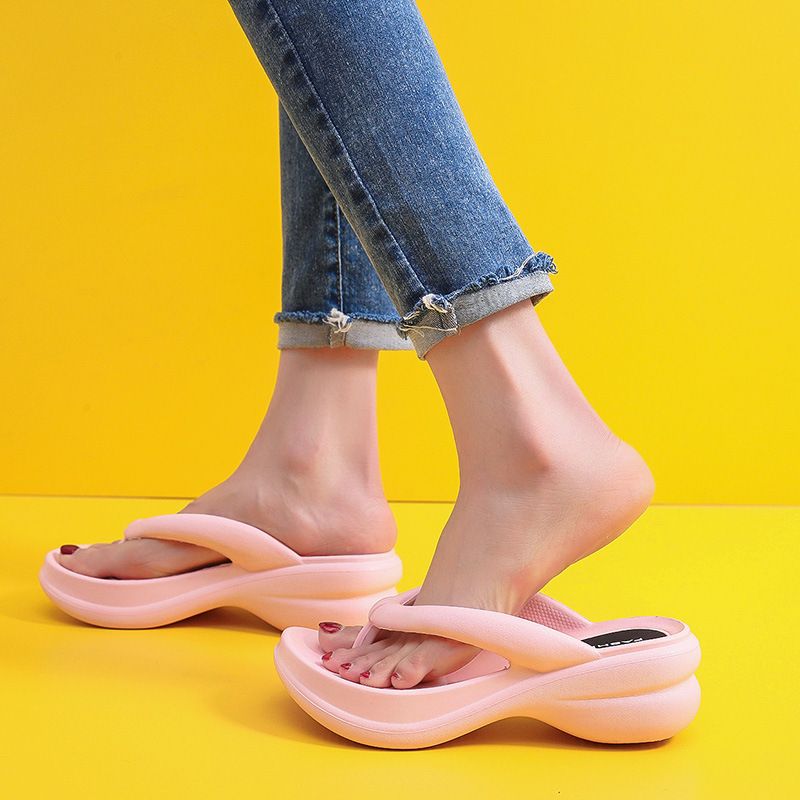 Sapatos femininos de salto grosso, mocassins estilosos para praia e litoral._voghion.com