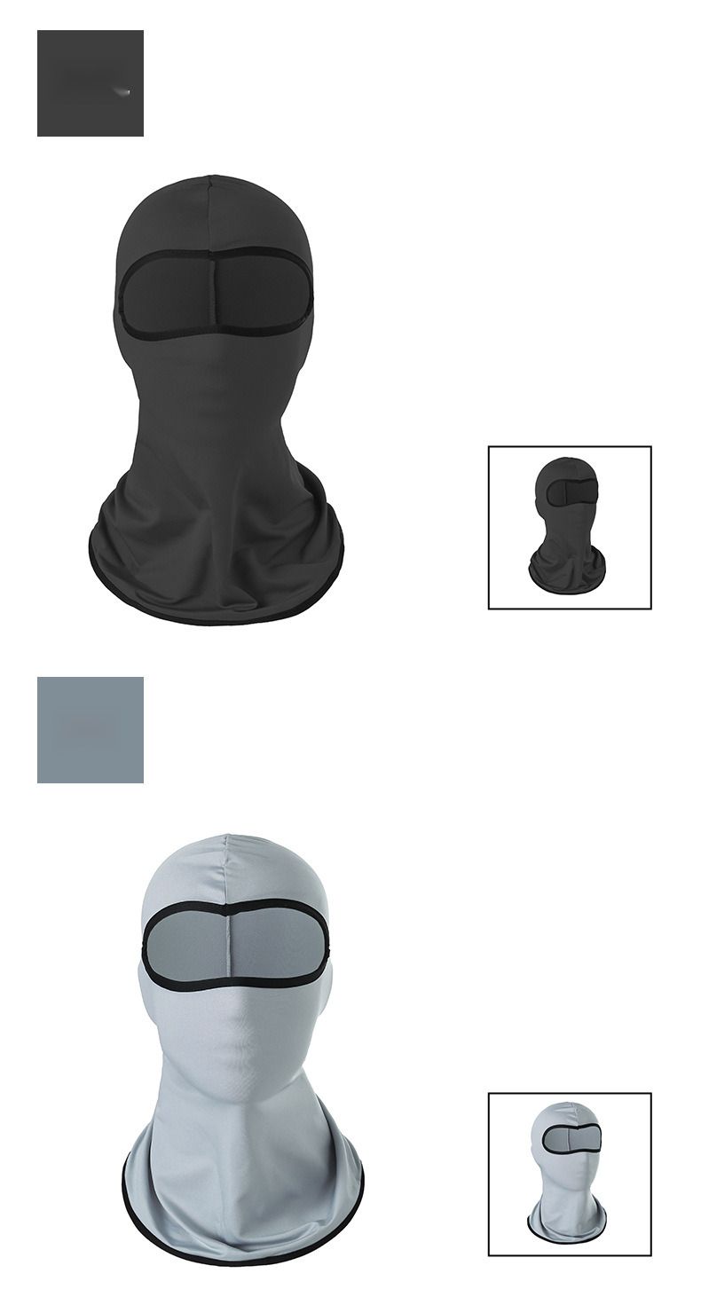 Sommer Outdoor Sport Eisseide Sonnenschutz Fahrrad Motorrad Winddicht und Staubdicht Maske Hut Reiten Kopfbedeckung_voghion.com