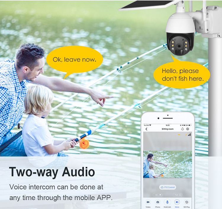 2MP/4MP Solar Security Camera With WiFi/4G, Night Vision, 24/7 Recording, IP66 Waterproof, Remote Monitoring For Outdoor Use_voghion.com