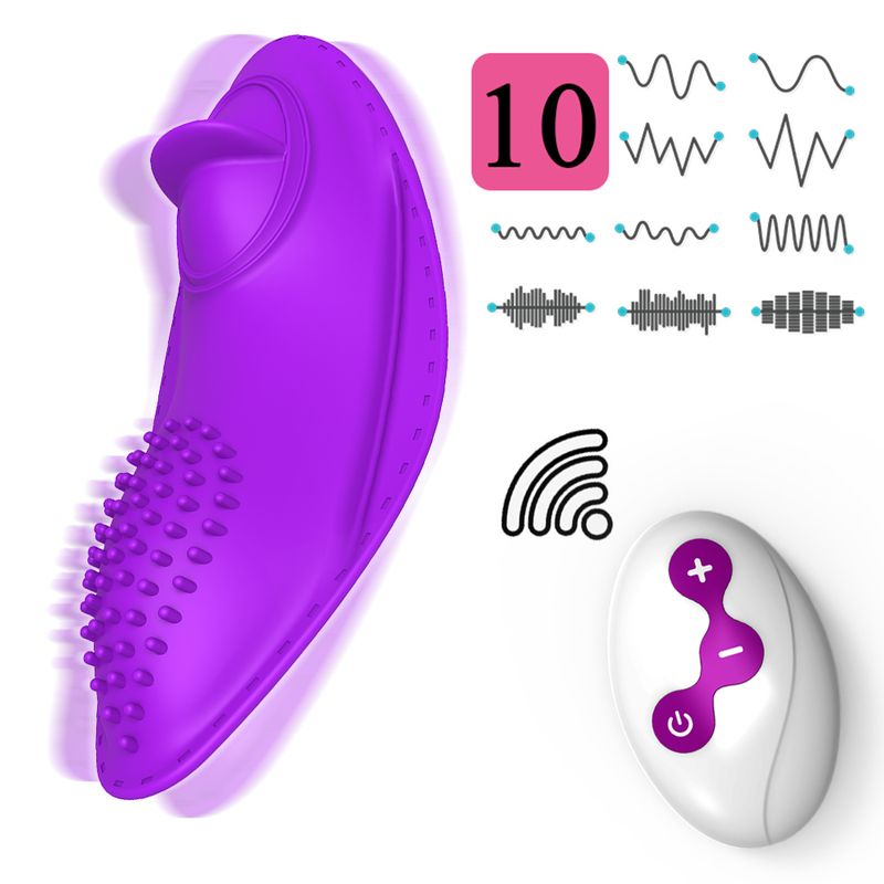 Mutandine con telecomando senza fili, vibratore, stimolatore clitorideo invisibile, giocattolo sessuale indossabile per le donne_voghion.com