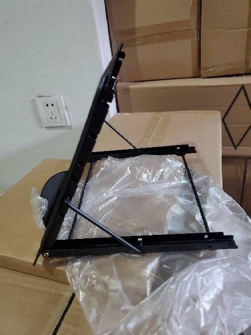 348 Metal Laptop Base Floor Folding Stand Wire Mesh Combination Tablet_voghion.com