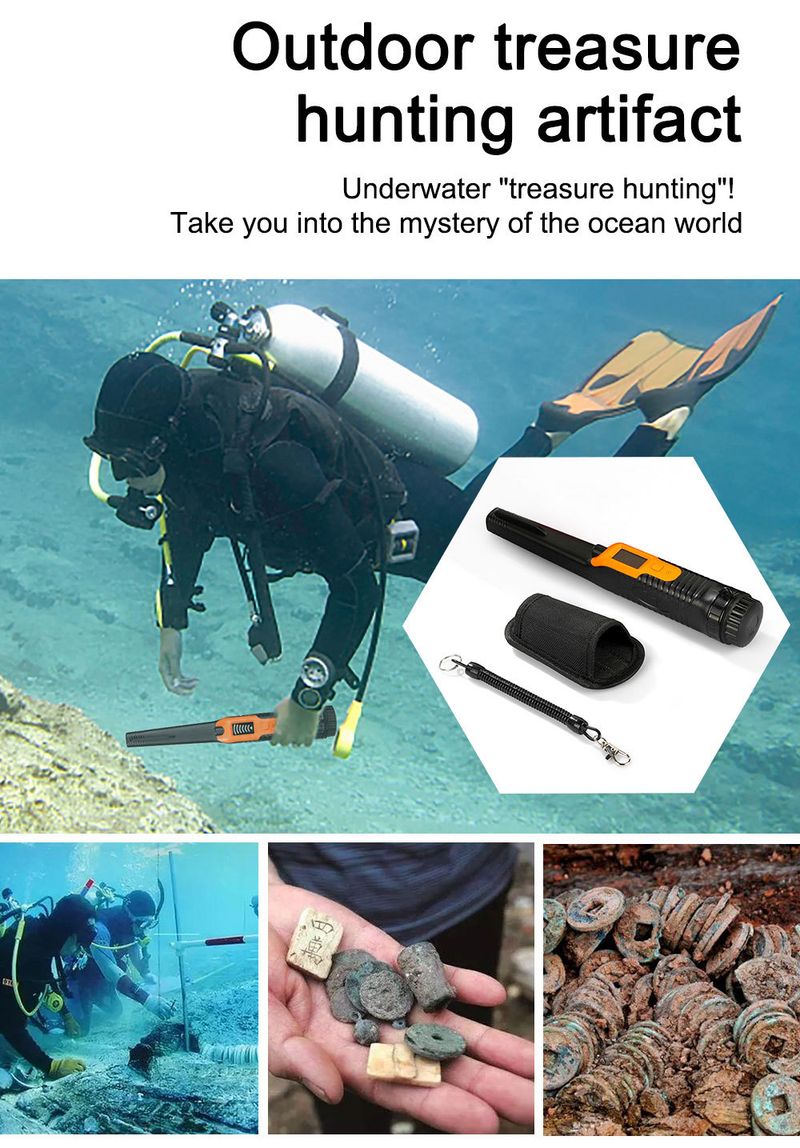 High Sensitivity Handheld Metal Detector Pinpointer For Treasure Hunting, Compact & Portable With Audio/Vibration Alerts_voghion.com