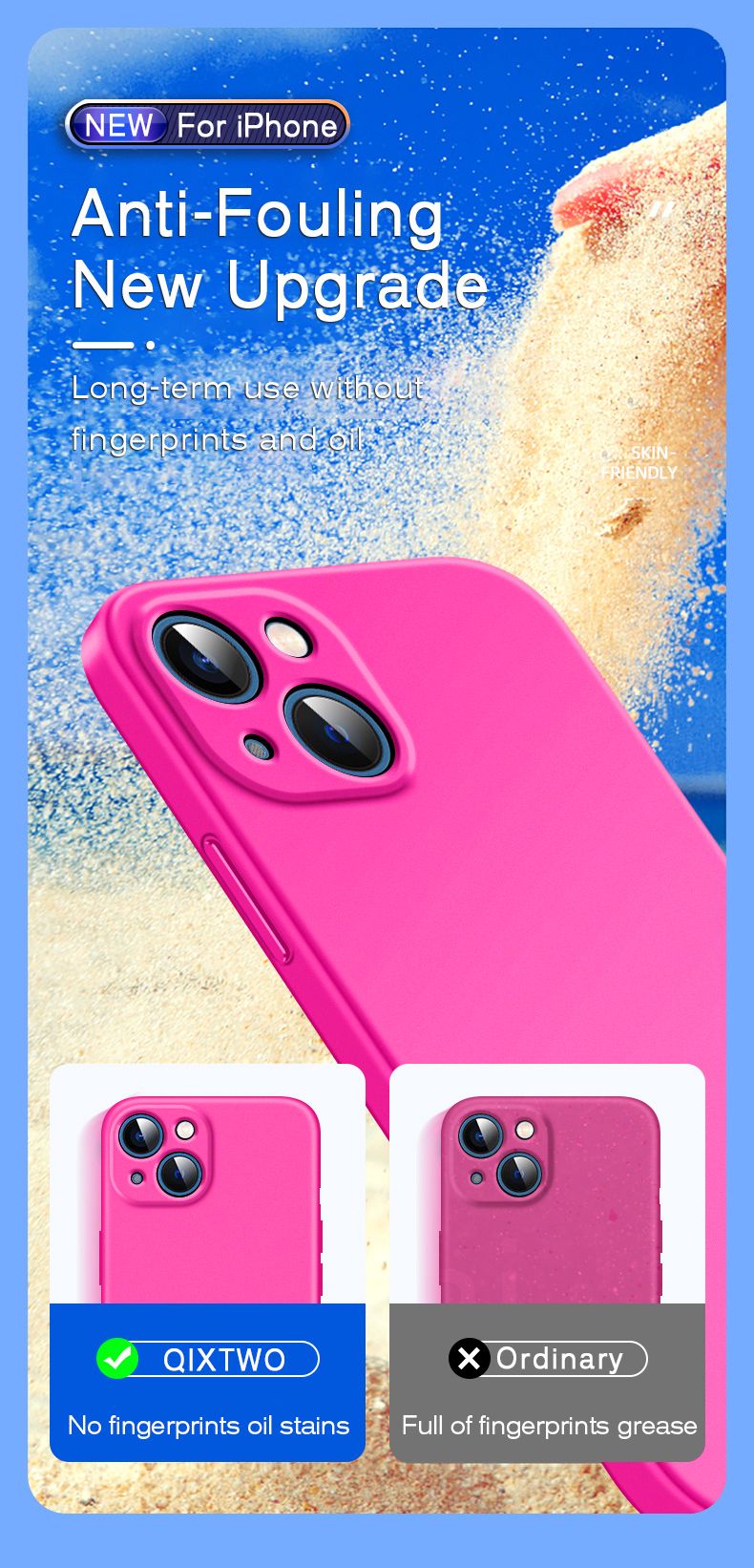 Coque officielle en silicone pour iPhone Air 16, 15, 14, 13, 11, 12, 17 Pro Max Plus, couleur unie, protection anti-chute et anti-collision_voghion.com
