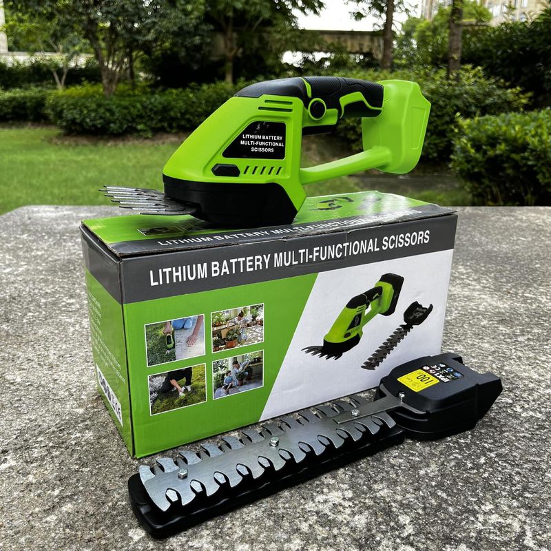 Είδη κήπου Ηλεκτρικό ψαλίδι κλαδέματος διπλής χρήσης Ψαλίδι μπορντούρας Χλοοκοπτικό γκαζόν με τροφοδοσία λιθίου Χειροκίνητο ψαλίδι μπορντούρας γενικής χρήσης_voghion.com
