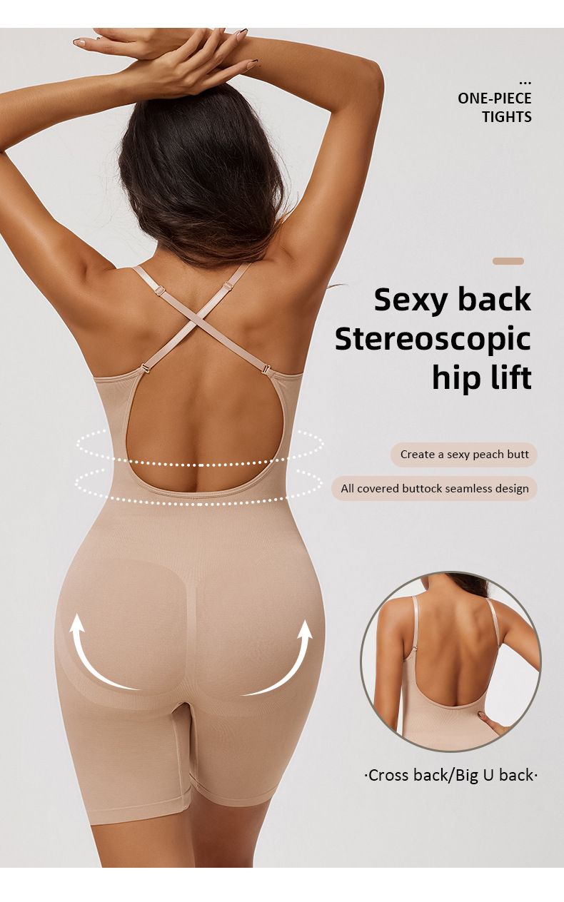 Shapewear-Bodysuit in Übergröße, postpartale Hüftstraffung, nahtlose Shapewear, Damenkorsett, Ganzkörper-Sling, Bauchstraffung, Bodysuit_voghion.com